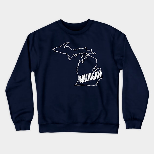 Michigan Crewneck Sweatshirt by thefunkysoul